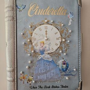 Aldo x Disney Cinderella Blue Storybook Clutch Purse Limited Edition